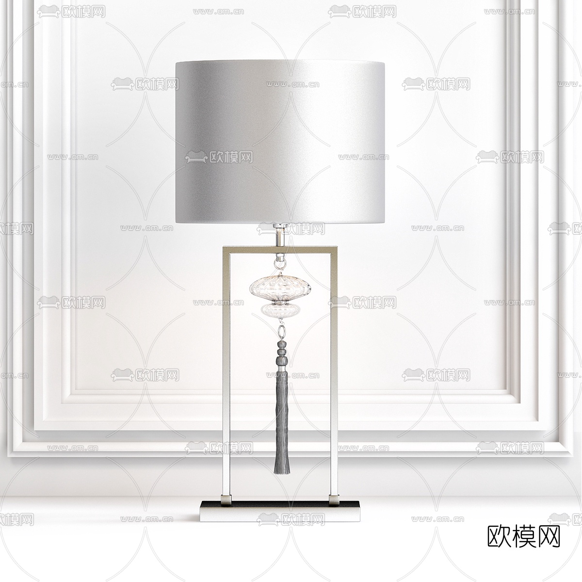新中式台灯3d模型