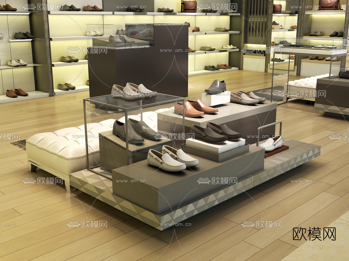 现代鞋店3D模型