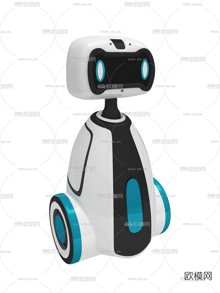 现代智能机器人3d模型