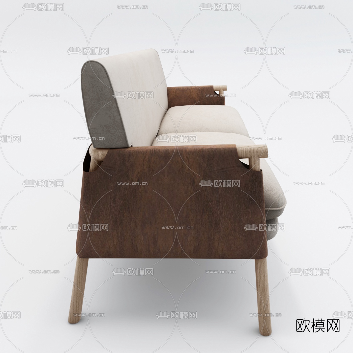 现代双人沙发3d模型