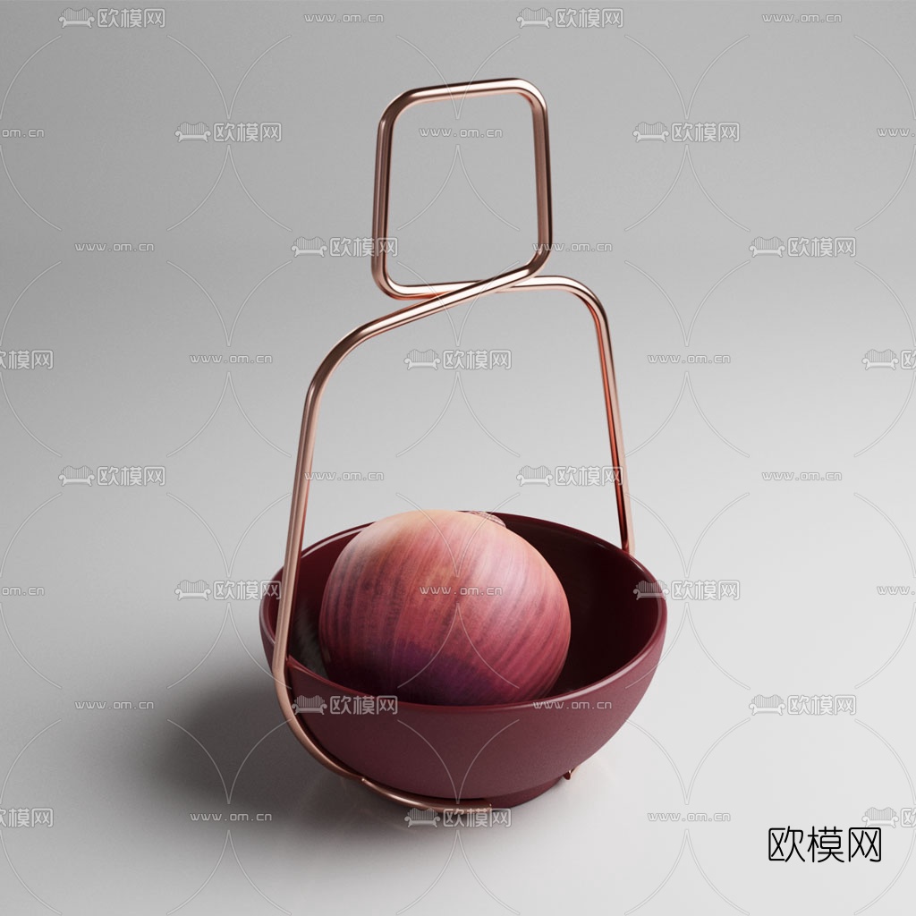 现代蔬菜洋葱3d模型下载（渲染图3）