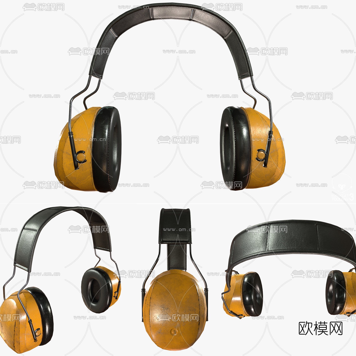 现代工业耳机3d模型