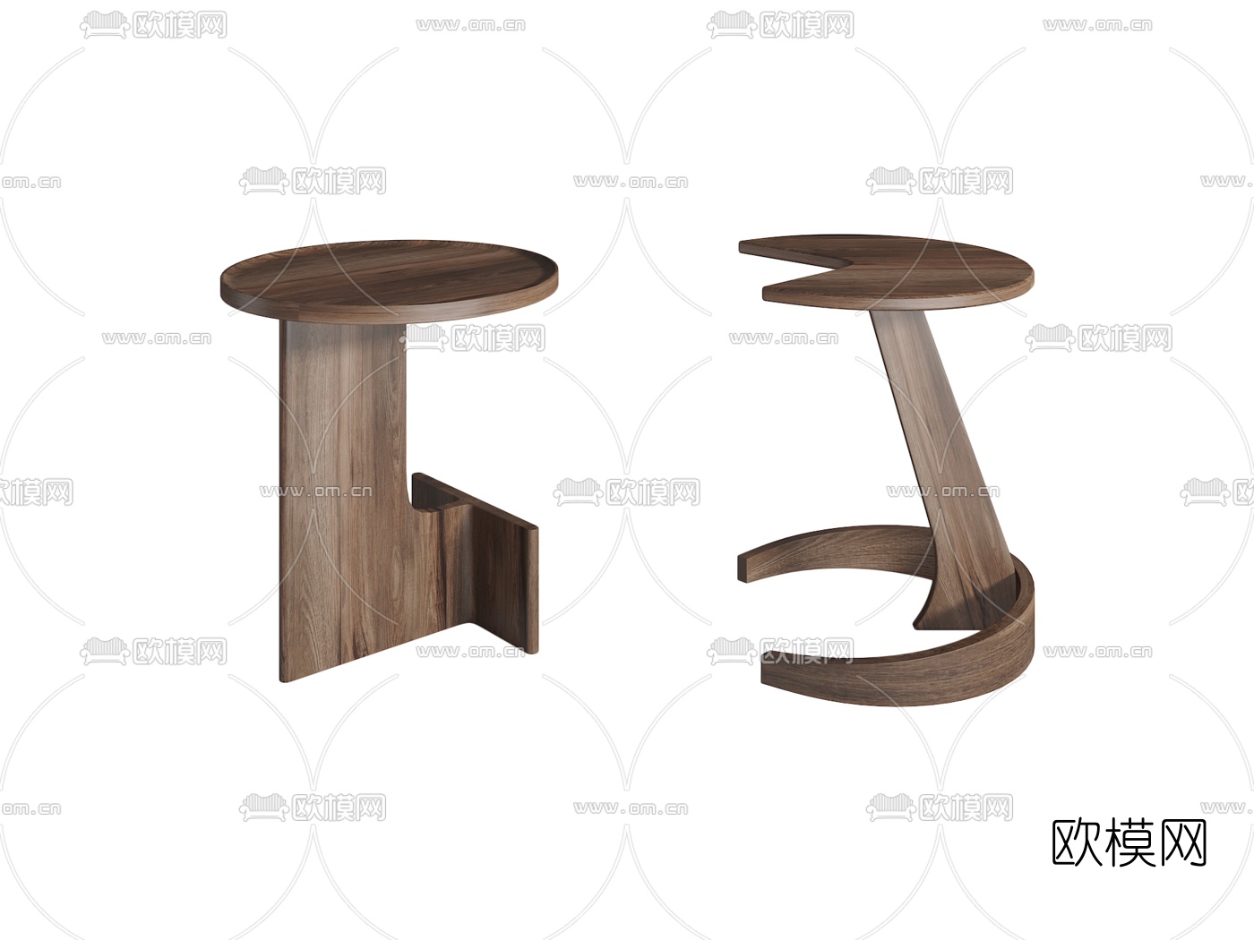 现代圆几3d模型下载（渲染图3）