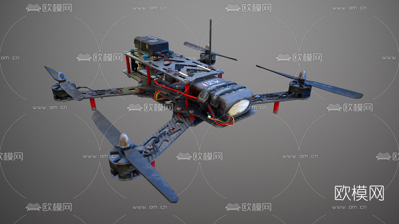 现代无人摄像机3D模型