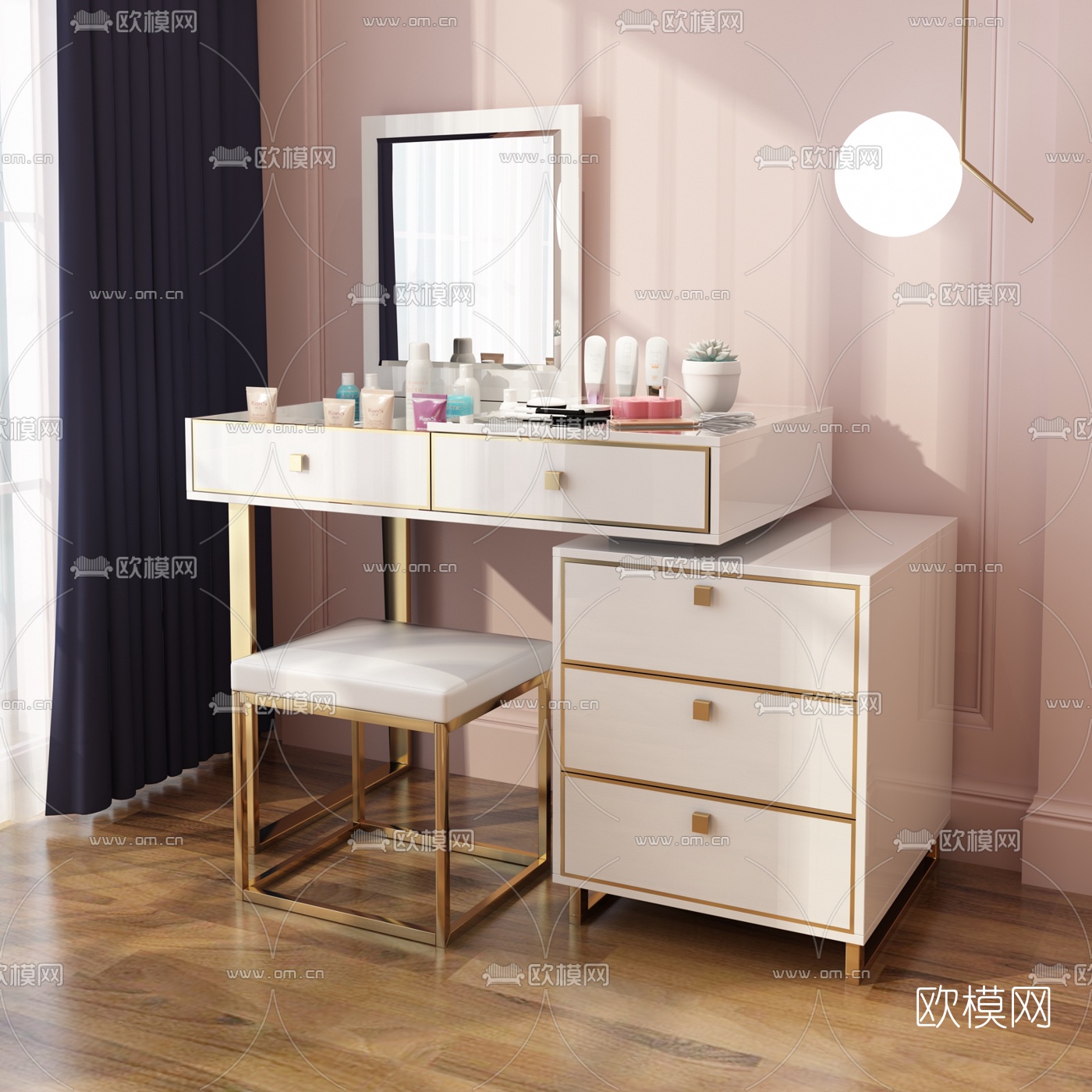 后现代梳妆台3d模型