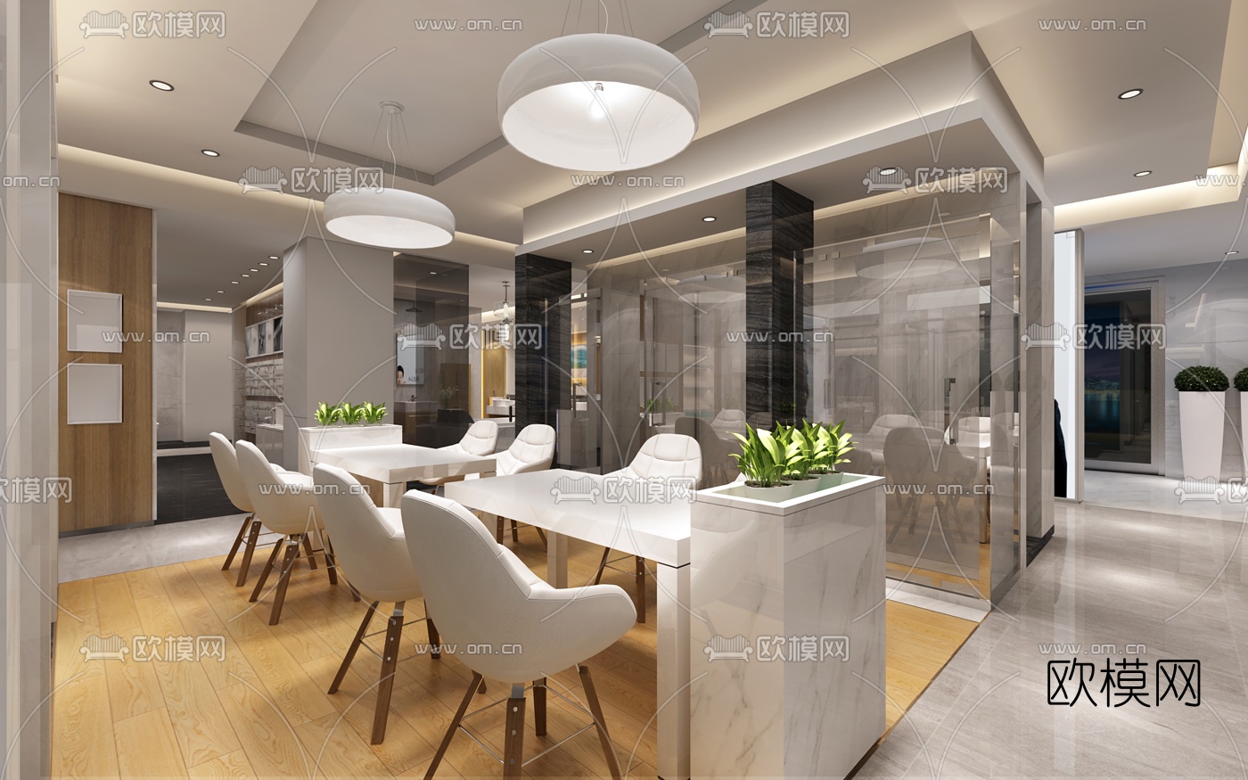 现代卫浴专卖店3D模型