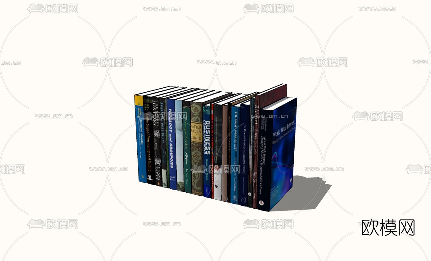 现代书籍免费su模型下载