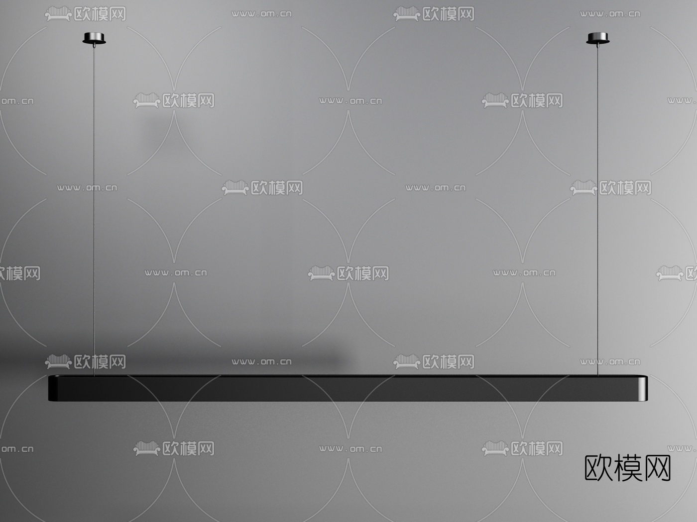 现代办公吊灯组合3D模型下载（渲染图5）