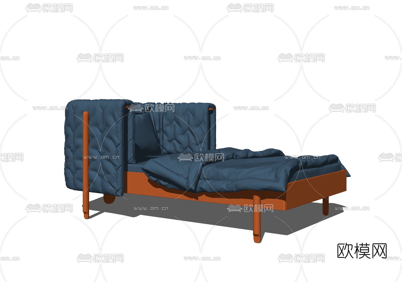 北欧儿童床组合su模型下载
