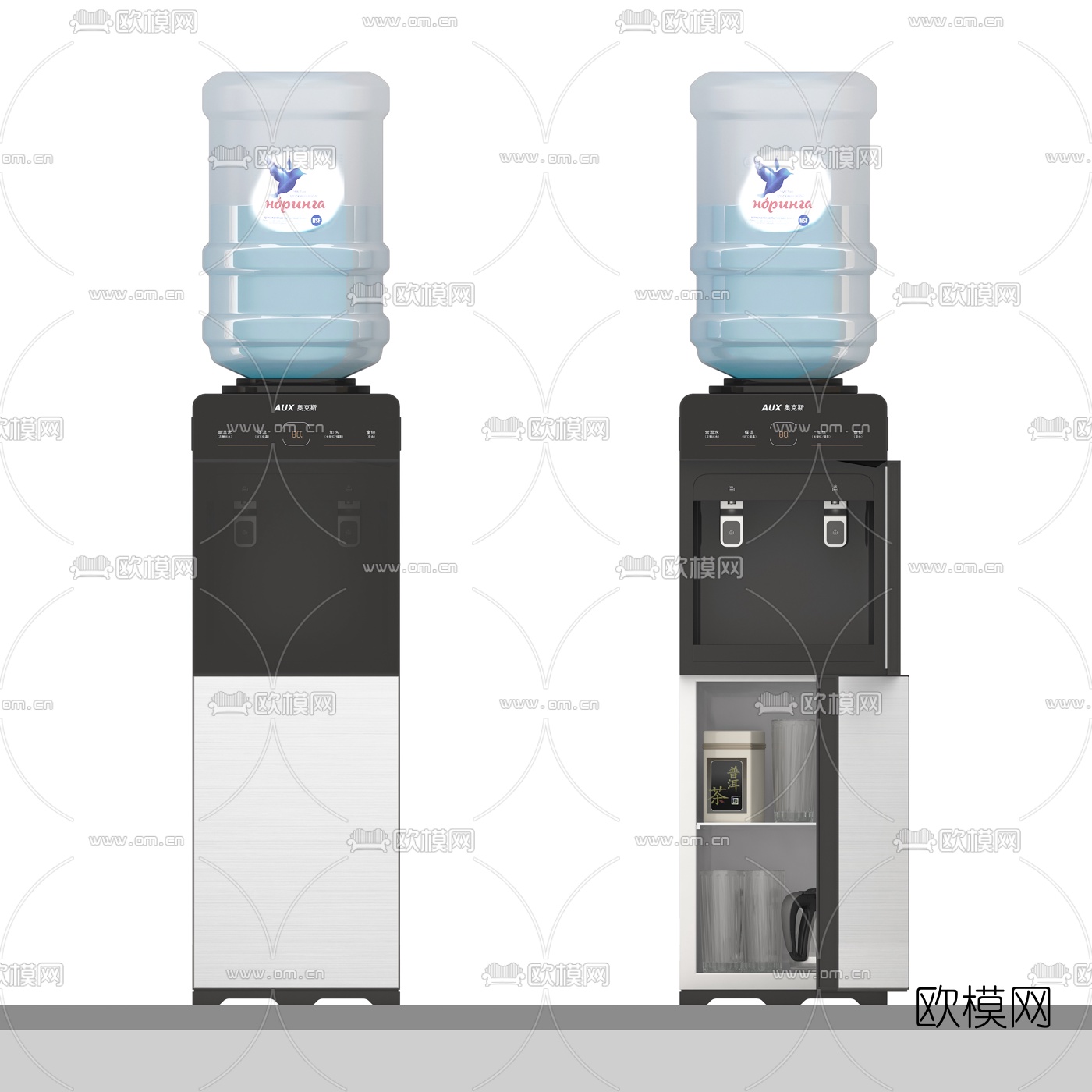 现代饮水机3d模型