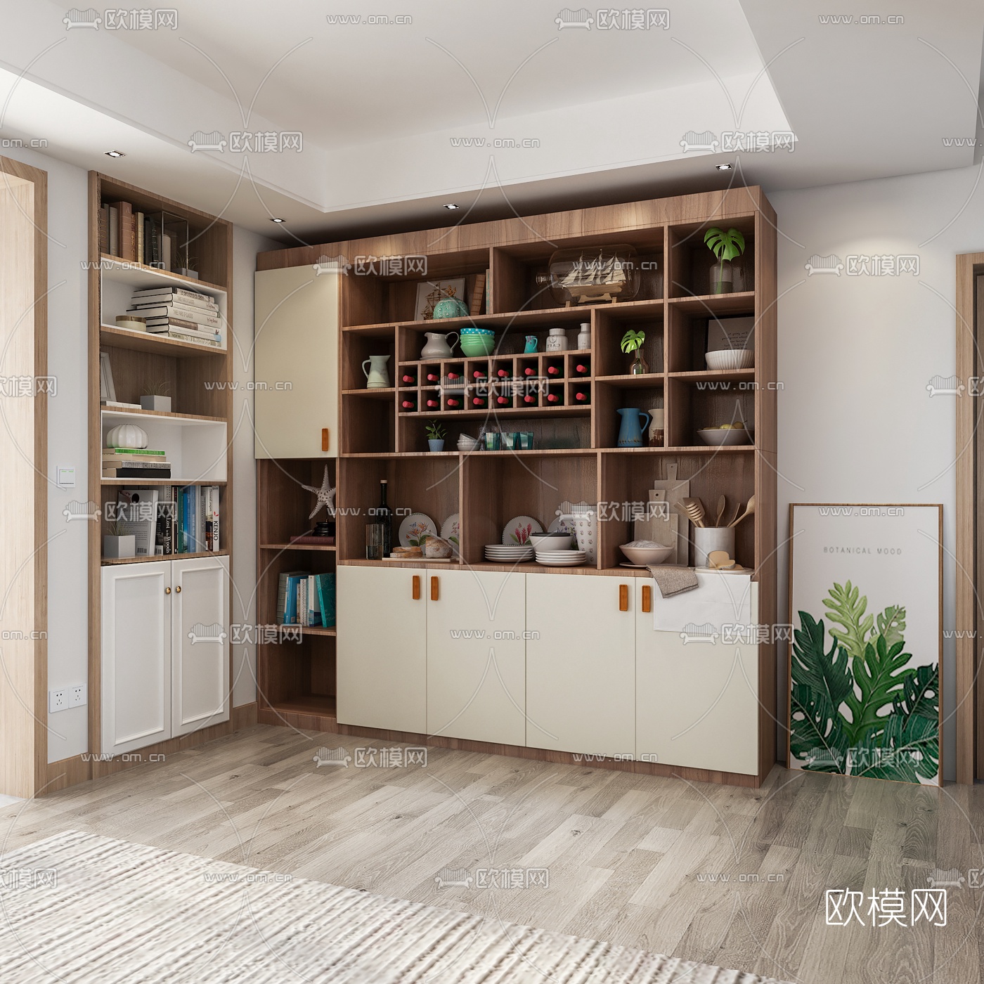 北欧客厅3d模型下载（渲染图5）