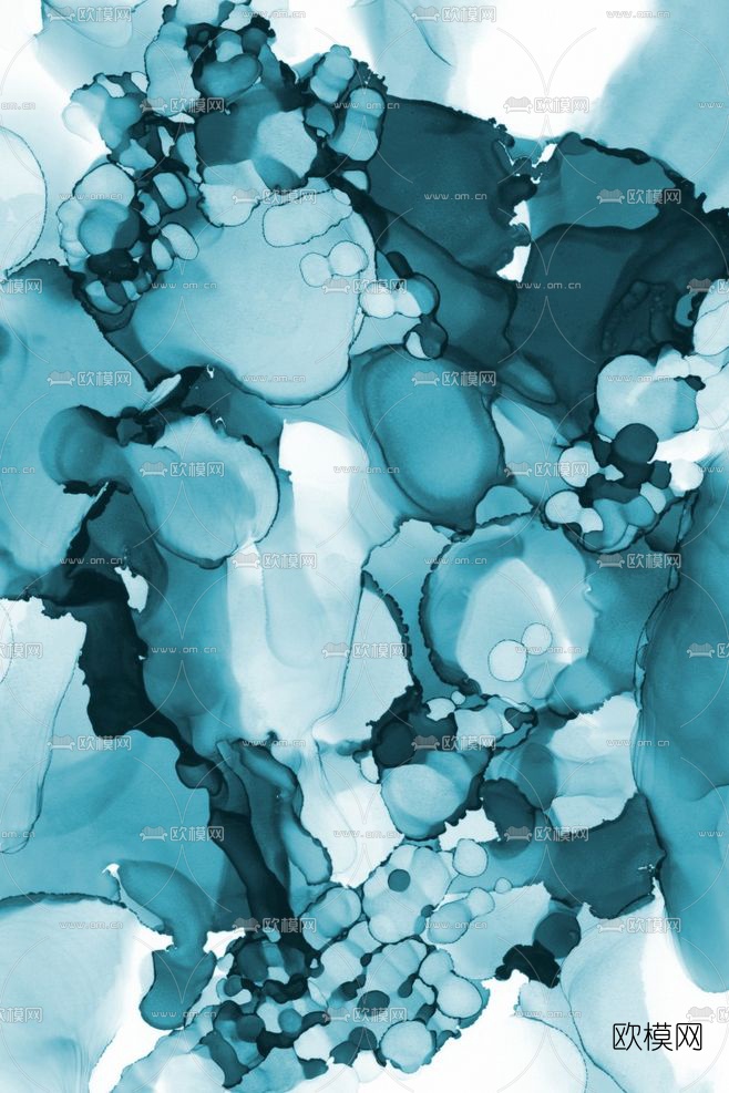 彩色水装饰画3d模型下载