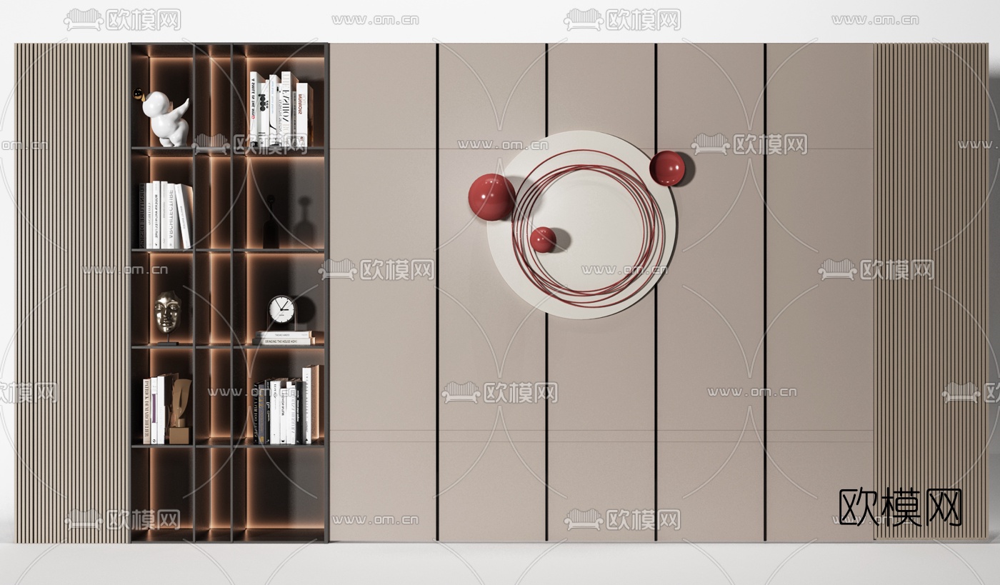 现代装饰柜3d模型