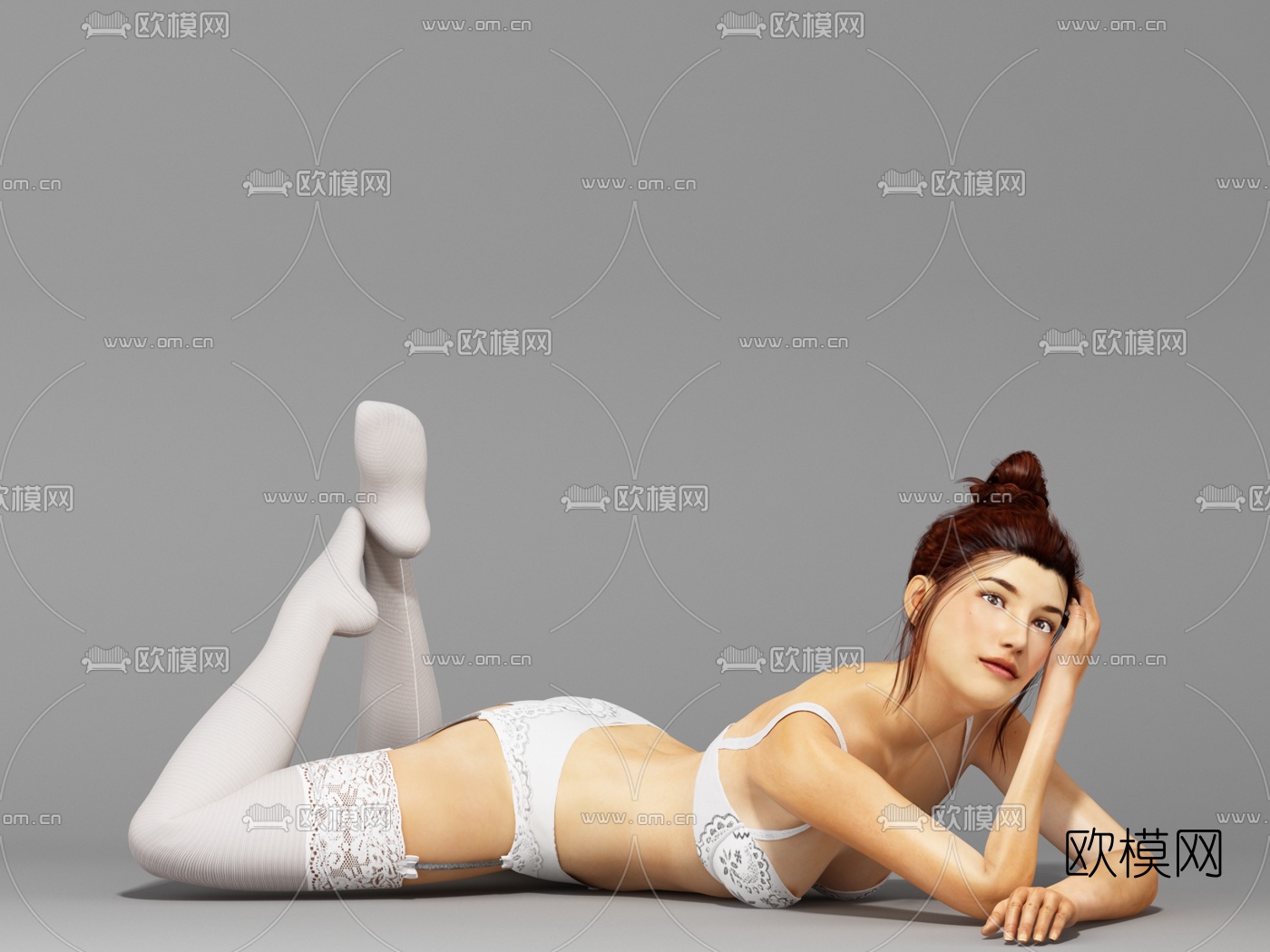 现代人物模特3D模型