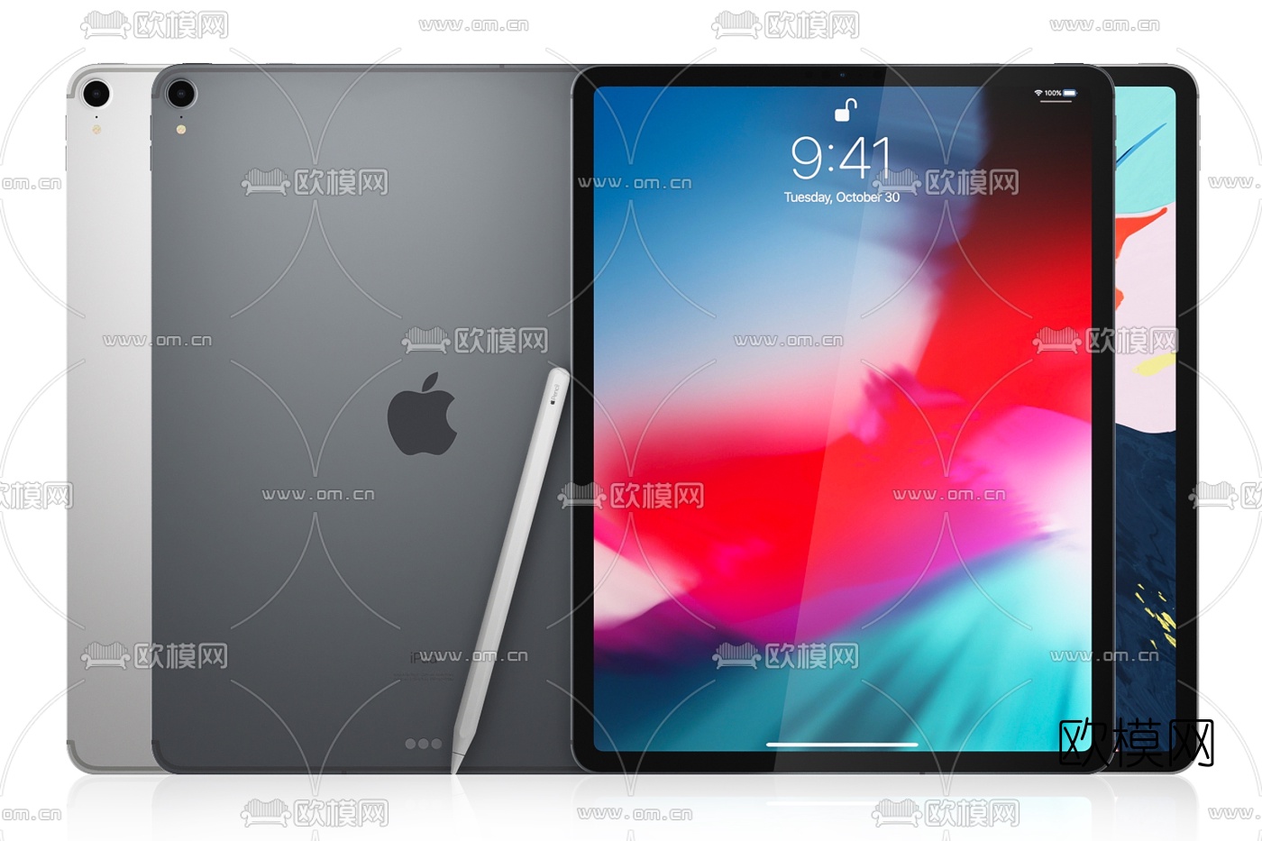 现代ipad新款平板电脑3d模型