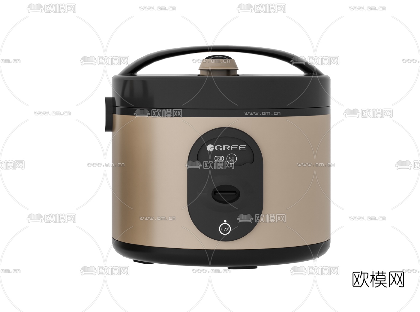 现代格力电饭煲3d模型