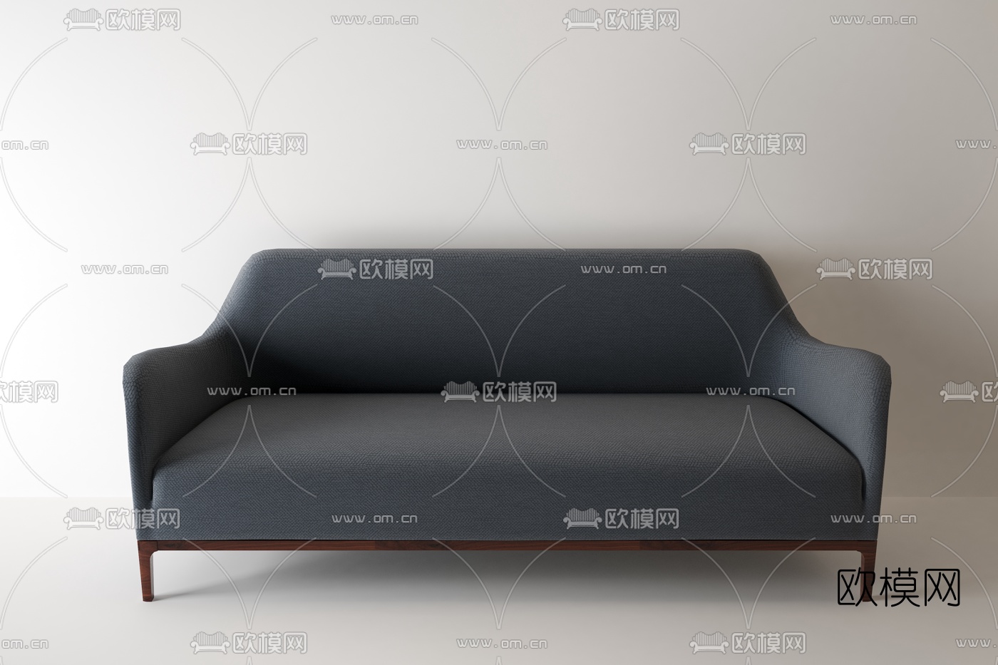 美式多人沙发3d模型