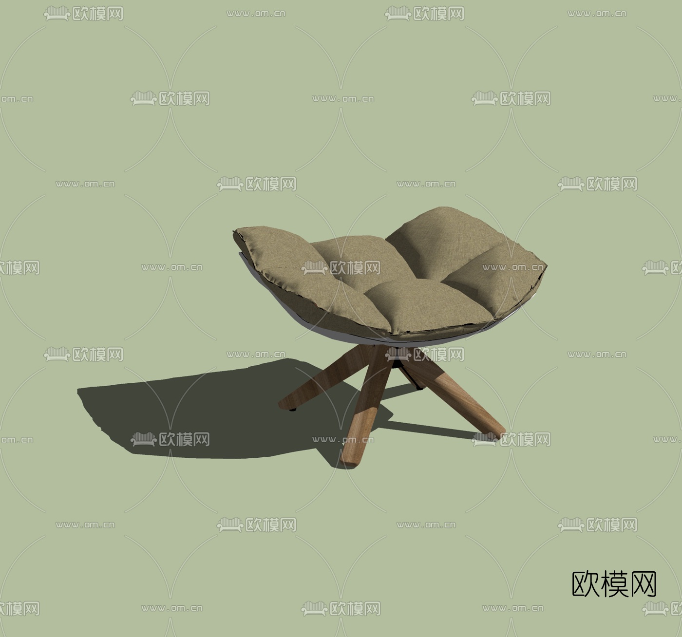 现代休闲椅免费su模型下载