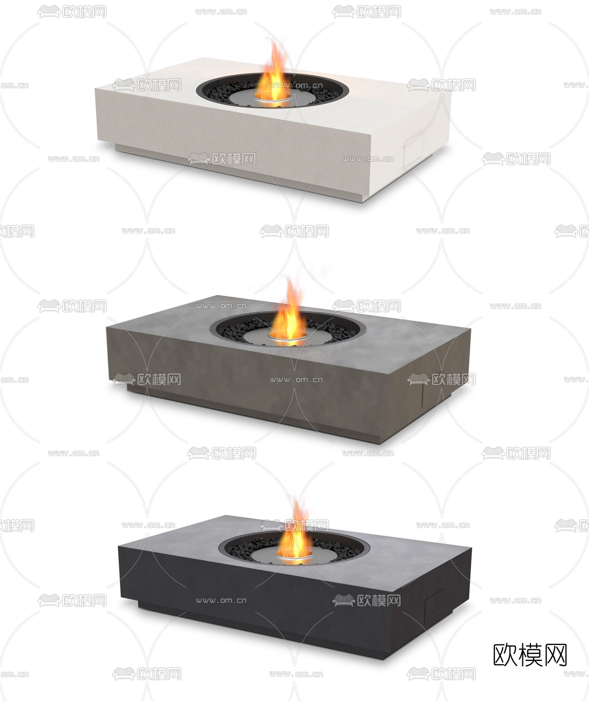 现代室外火炉3d模型下载