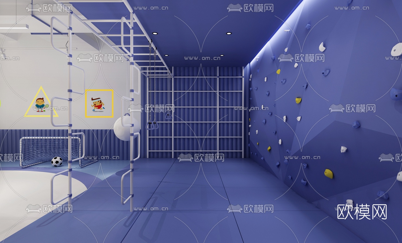 现代早教中心3d模型