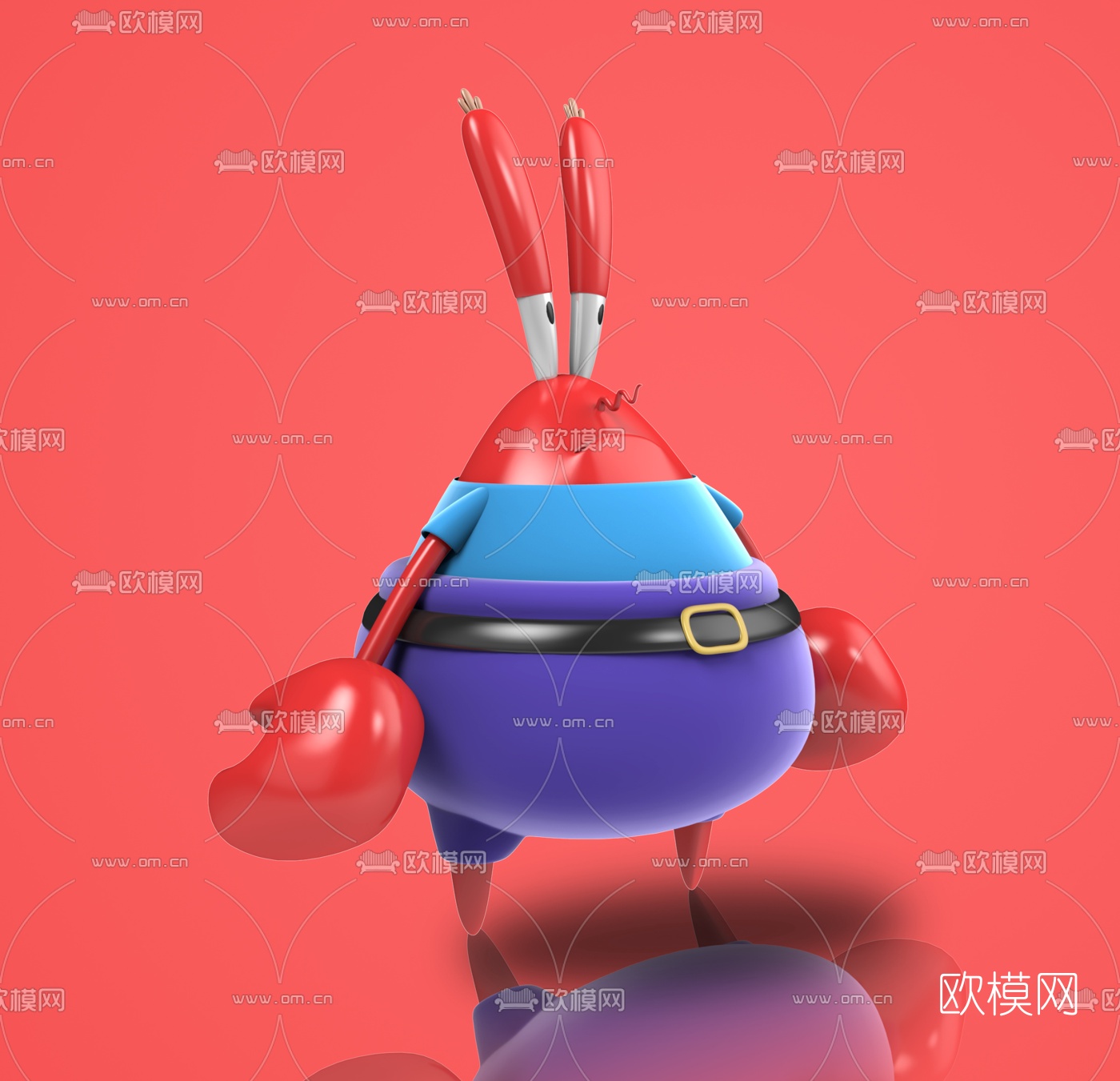 现代蟹老板3d模型