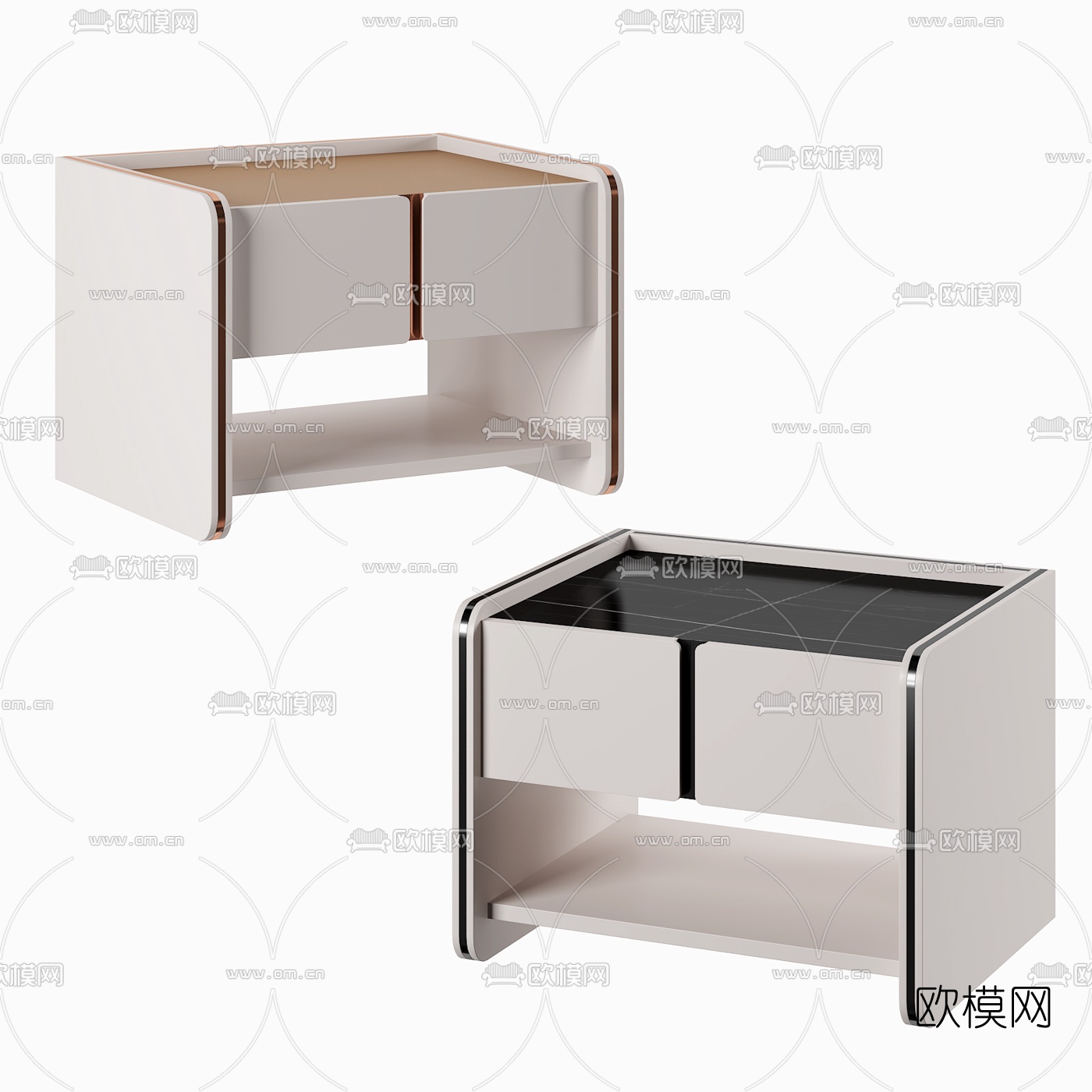 现代床头柜3d模型