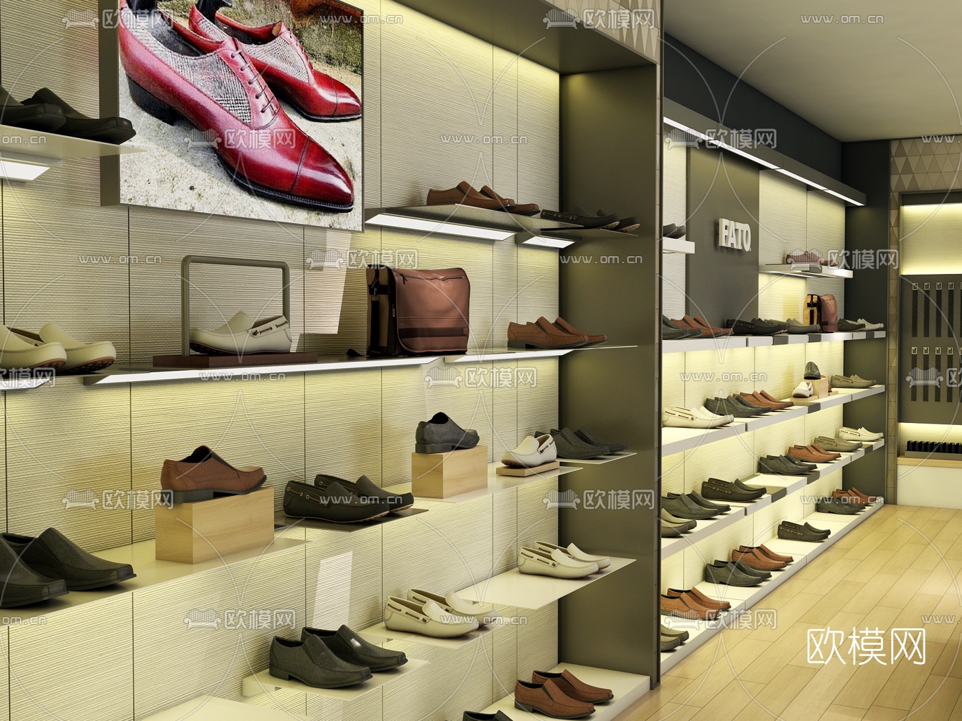 现代鞋店3D模型