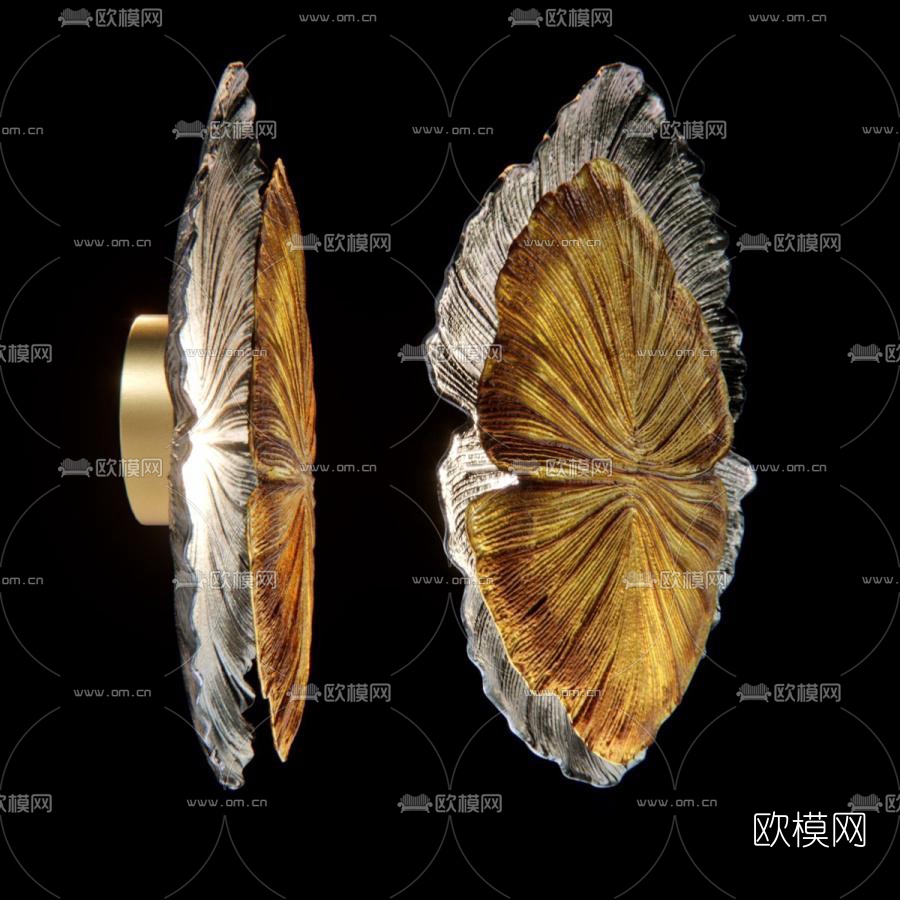 现代壁灯3d模型下载（渲染图1）