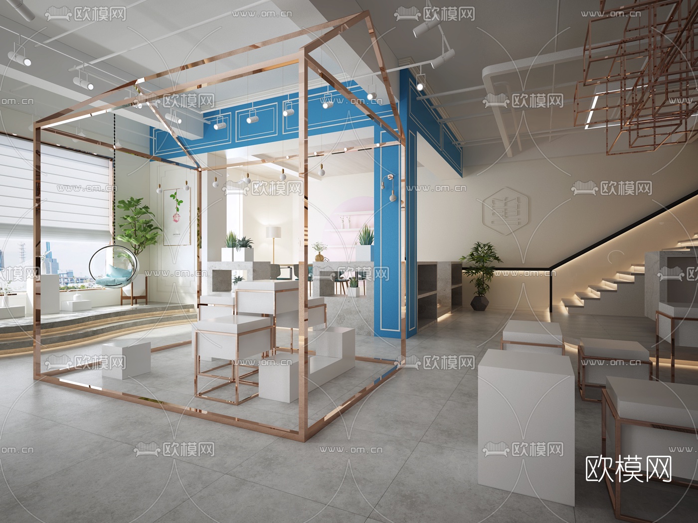 现代花艺店3d模型