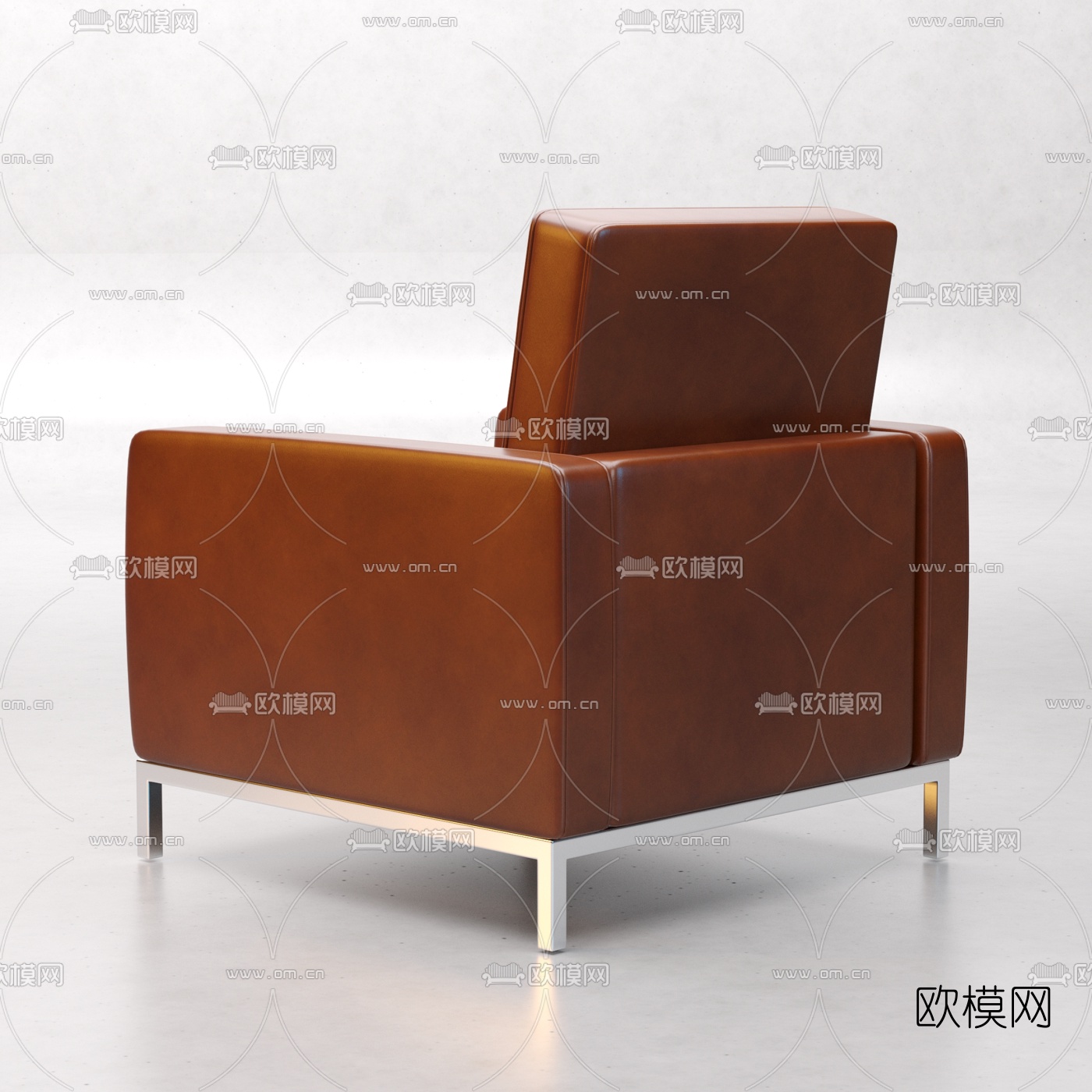 现代办公沙发3d模型下载（渲染图2）