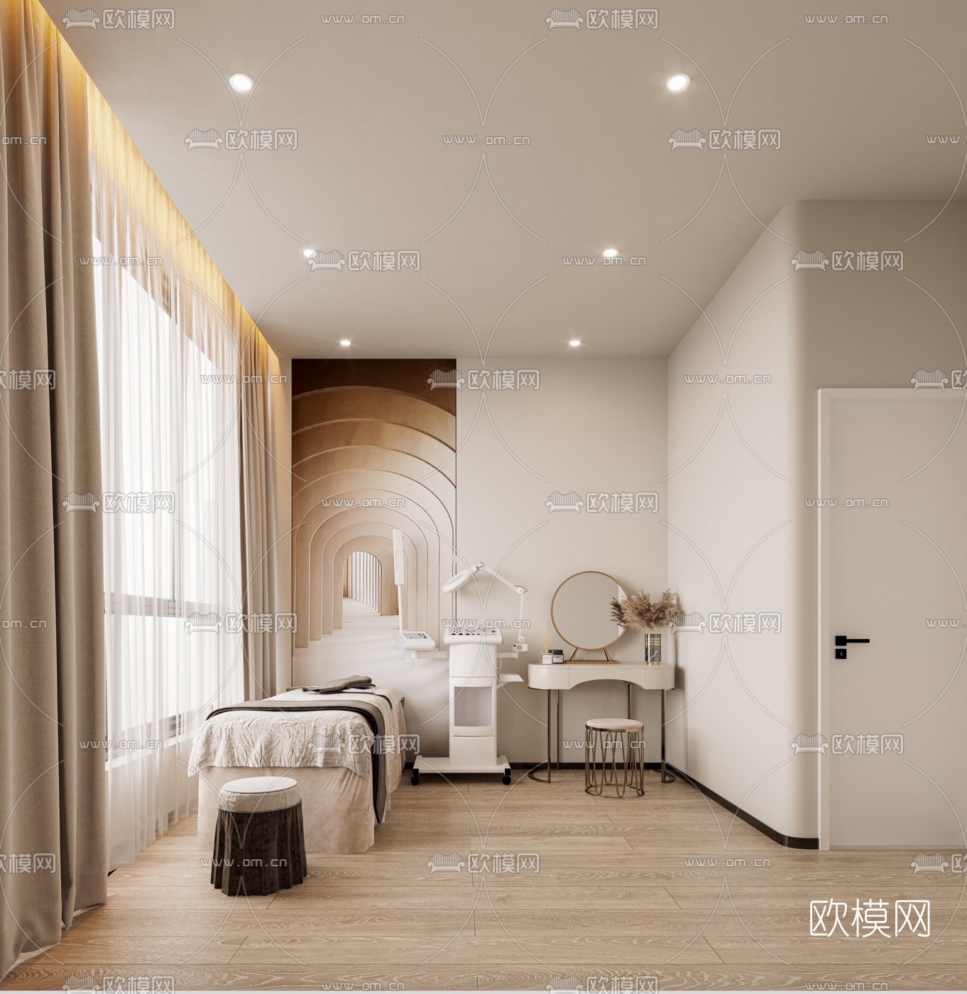 现代SPA护理房3d模型