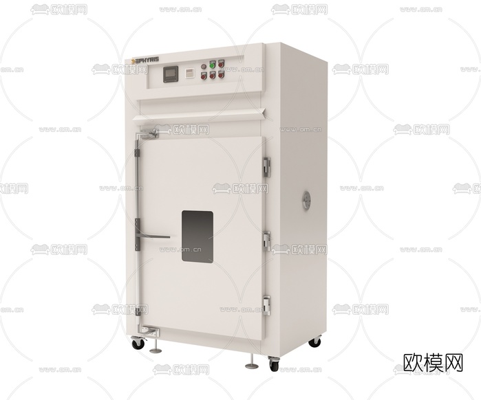 工业风高温工业烤箱3d模型下载