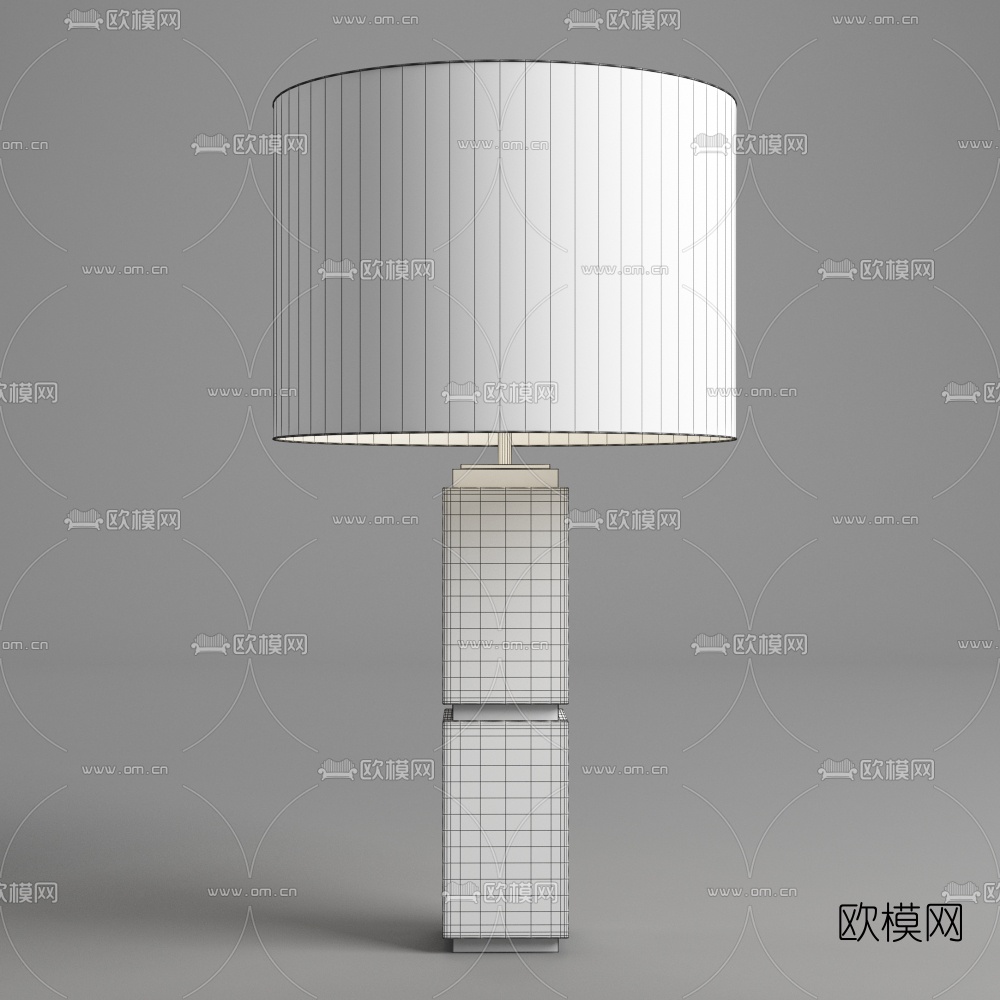 现代轻奢床头柜3d模型