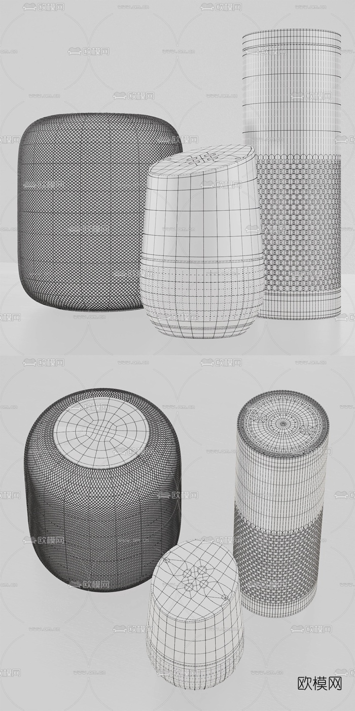 现代蓝牙音箱3d模型下载（渲染图3）