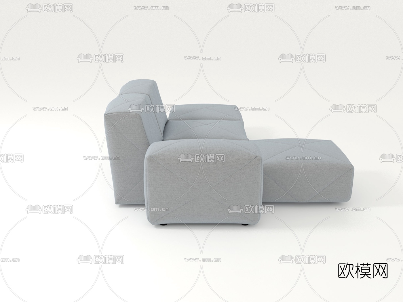 荷兰Moooi品牌 现代布艺转角沙发3d模型