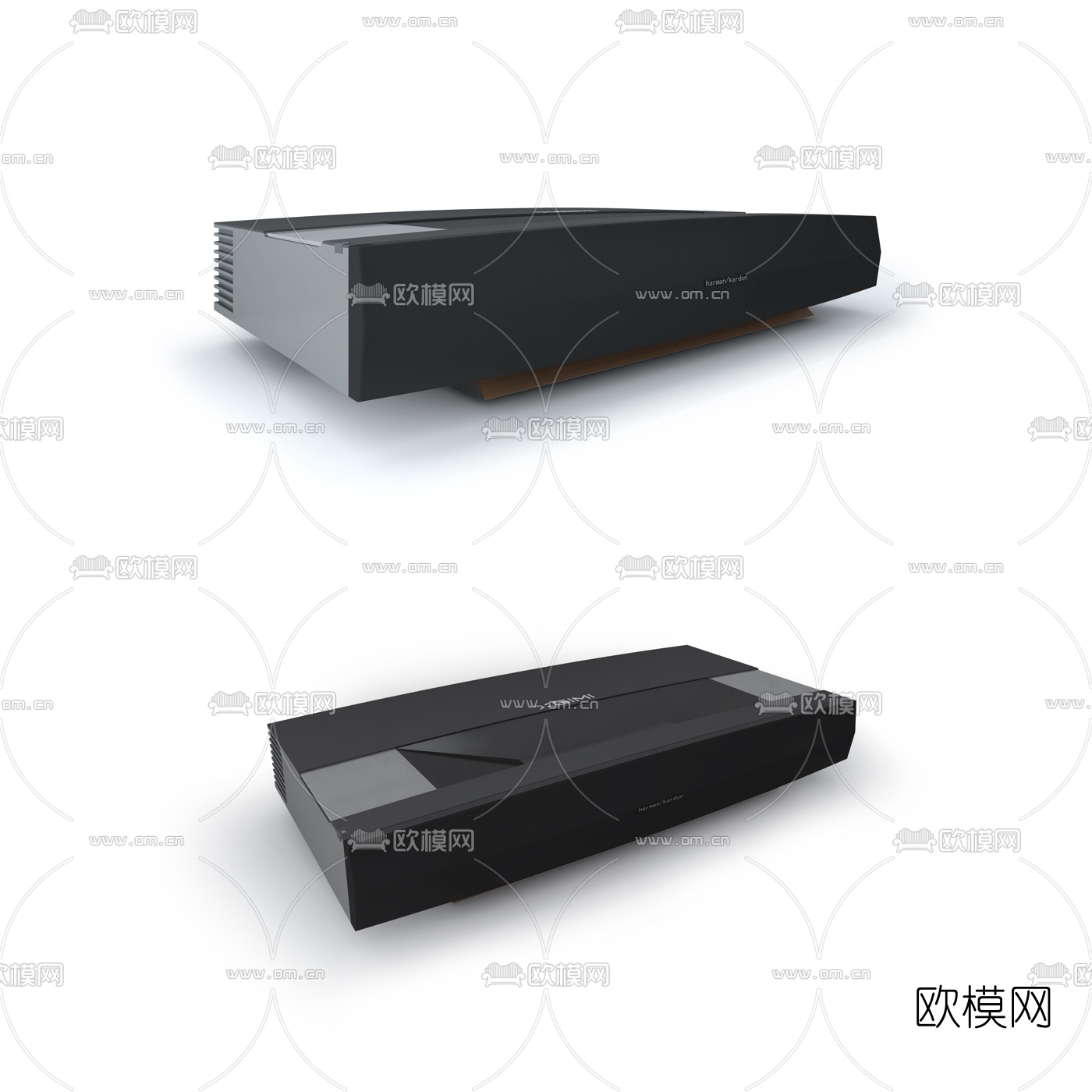 现代激光电视投影机3d模型