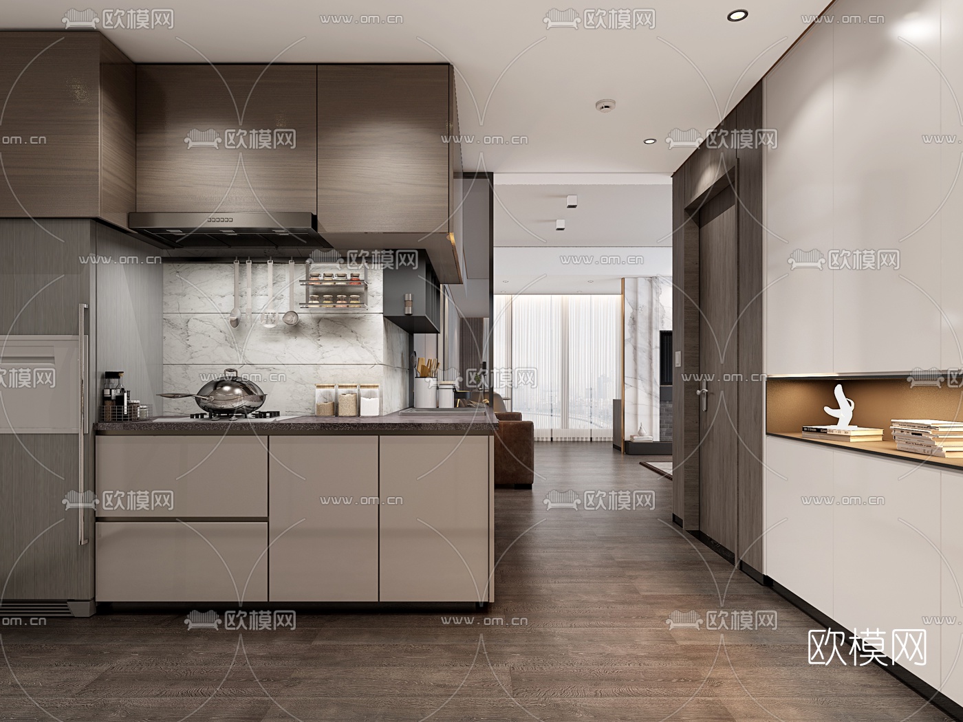 现代酒店豪华套房3D模型