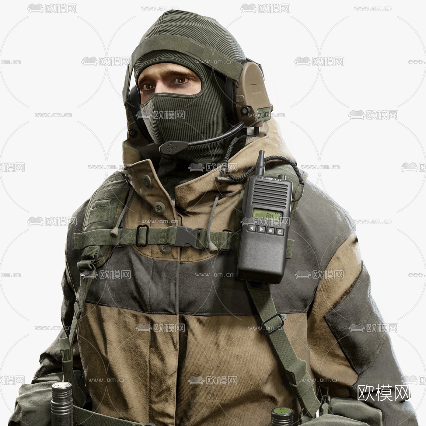 现代特种部队人物3d模型下载（渲染图3）