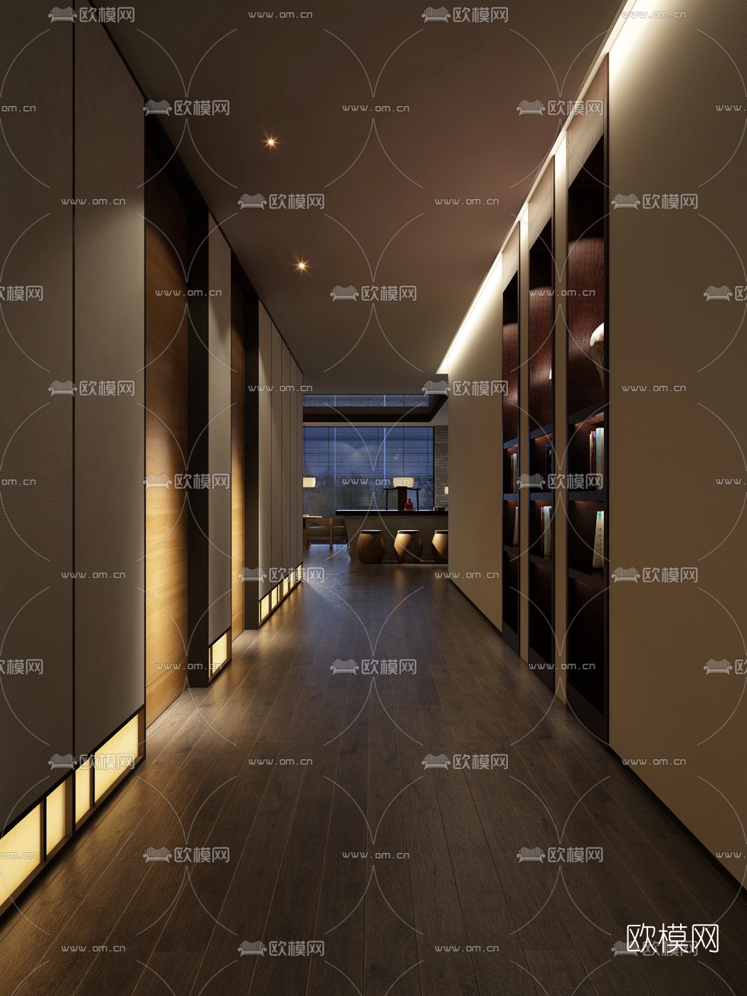 新中式茶会所3d模型