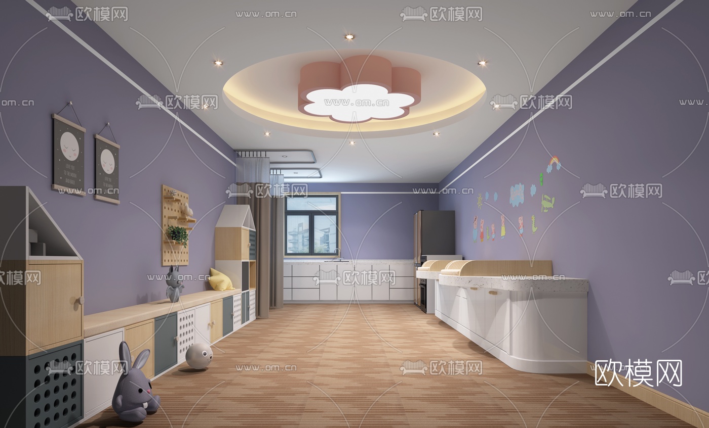 北欧母婴室3d模型
