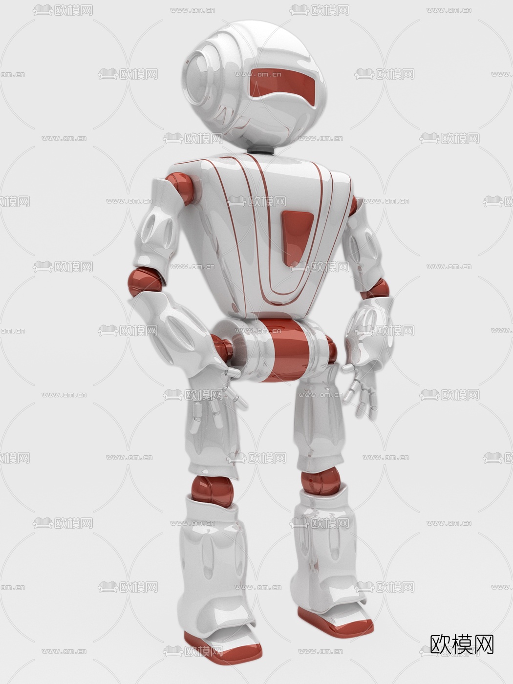 现代智能机器人3d模型