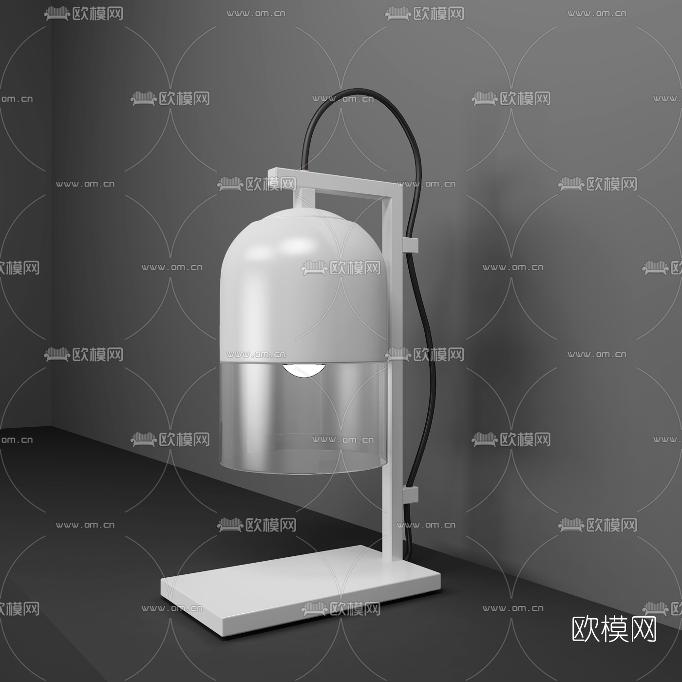 现代简约台灯组合3d模型
