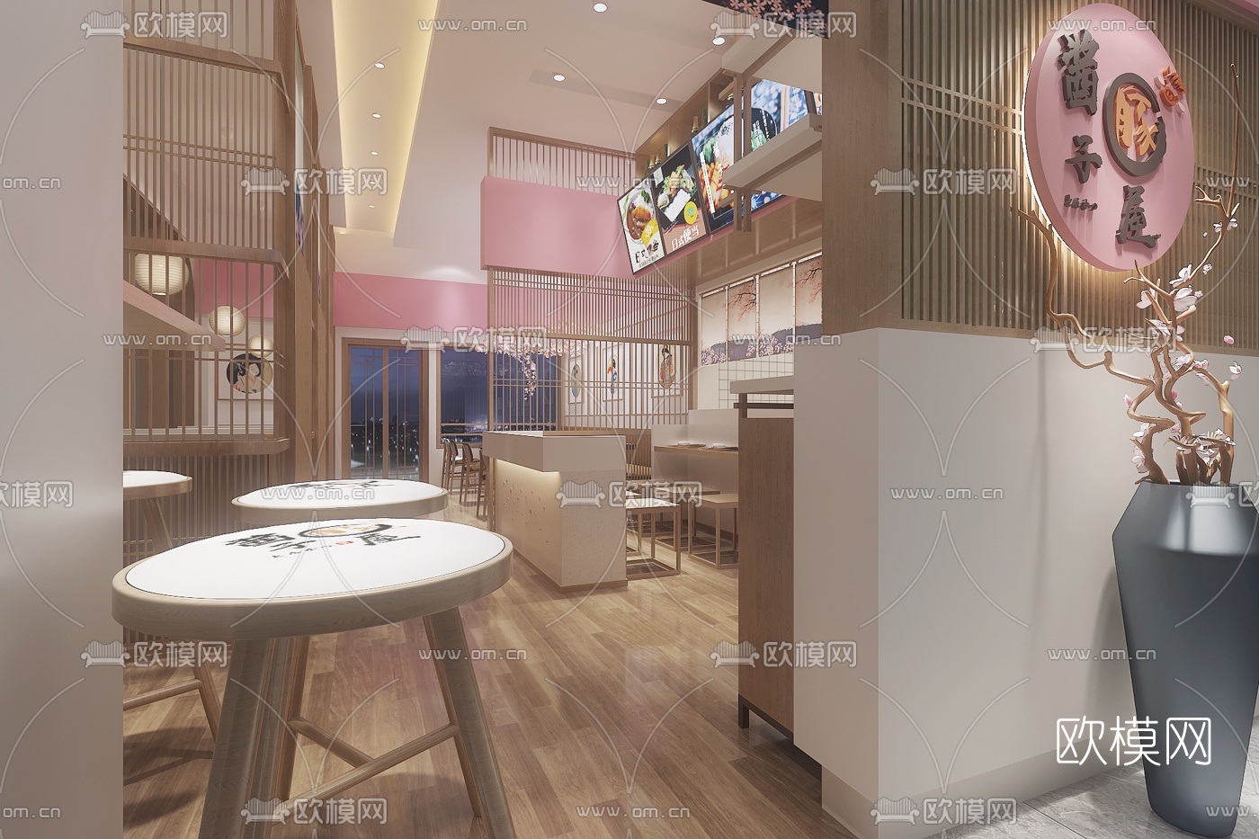 日式炸猪排店3d模型