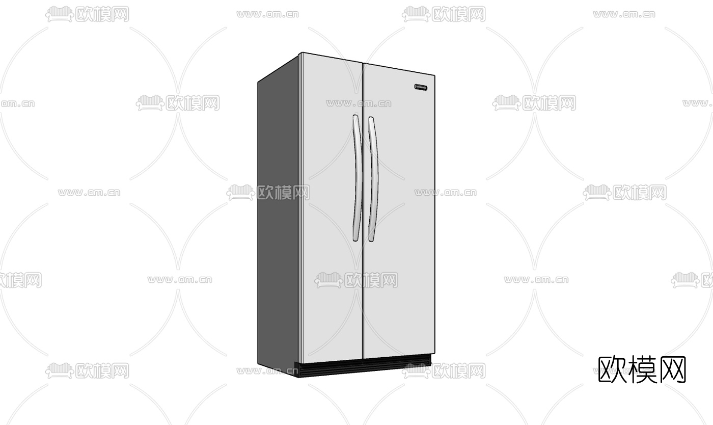 现代冰箱免费su模型下载