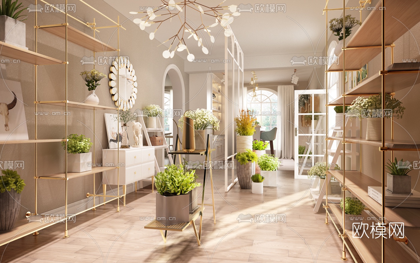 北欧花店3D模型