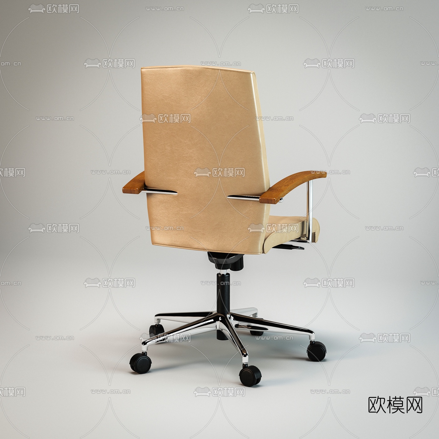 波兰 profim现代皮革办公椅组合3d模型