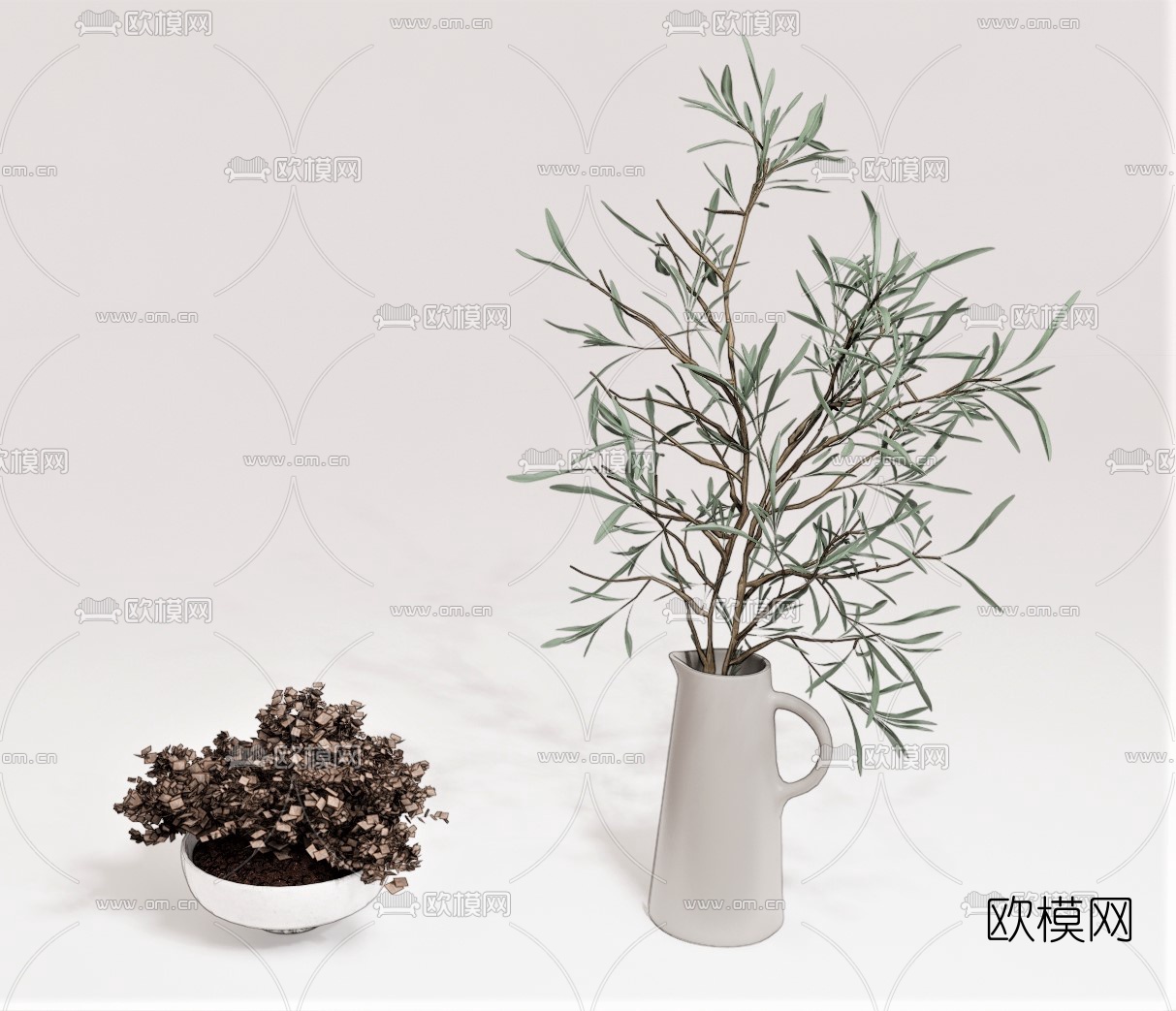 现代花瓶su模型