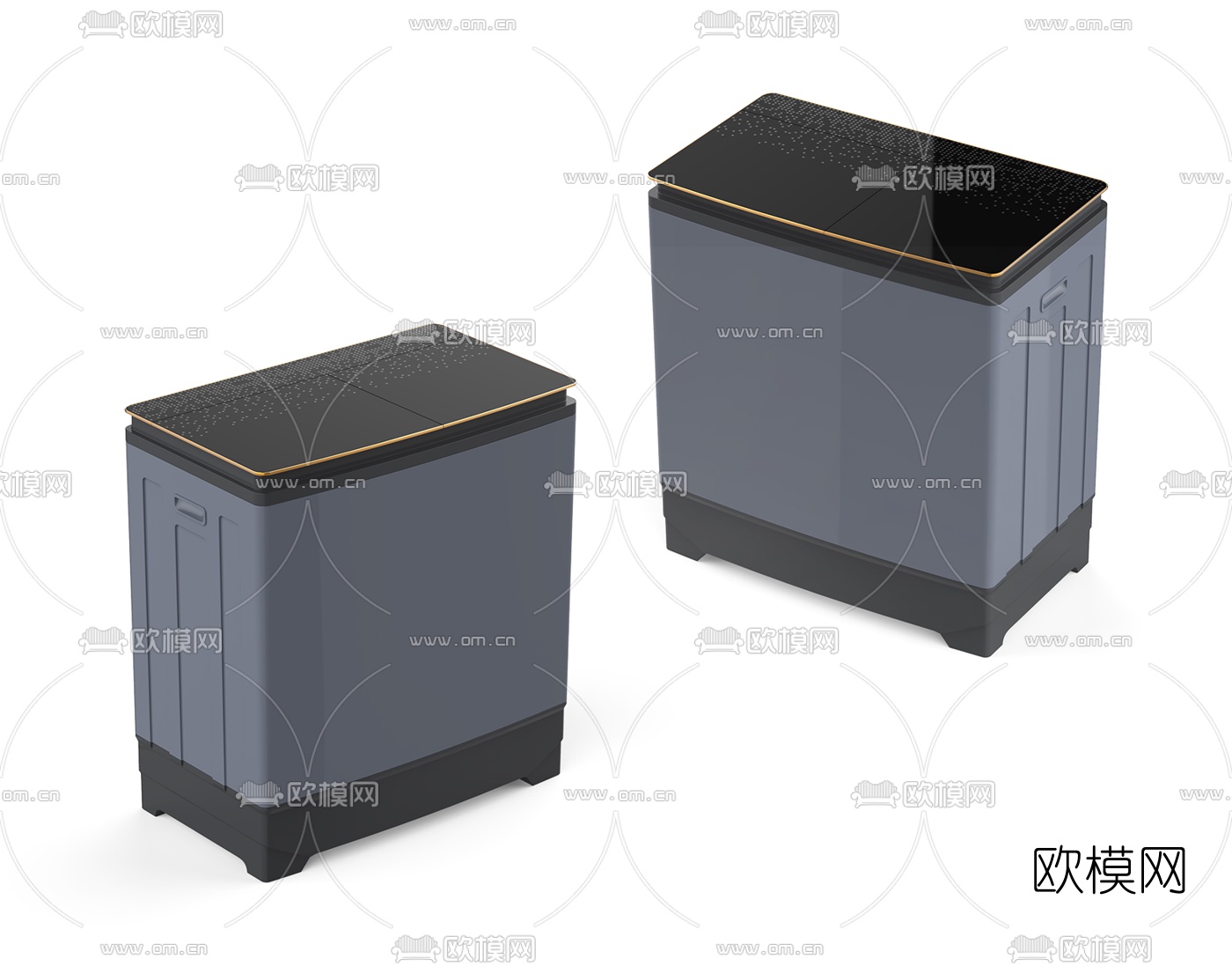 现代洗衣机3d模型