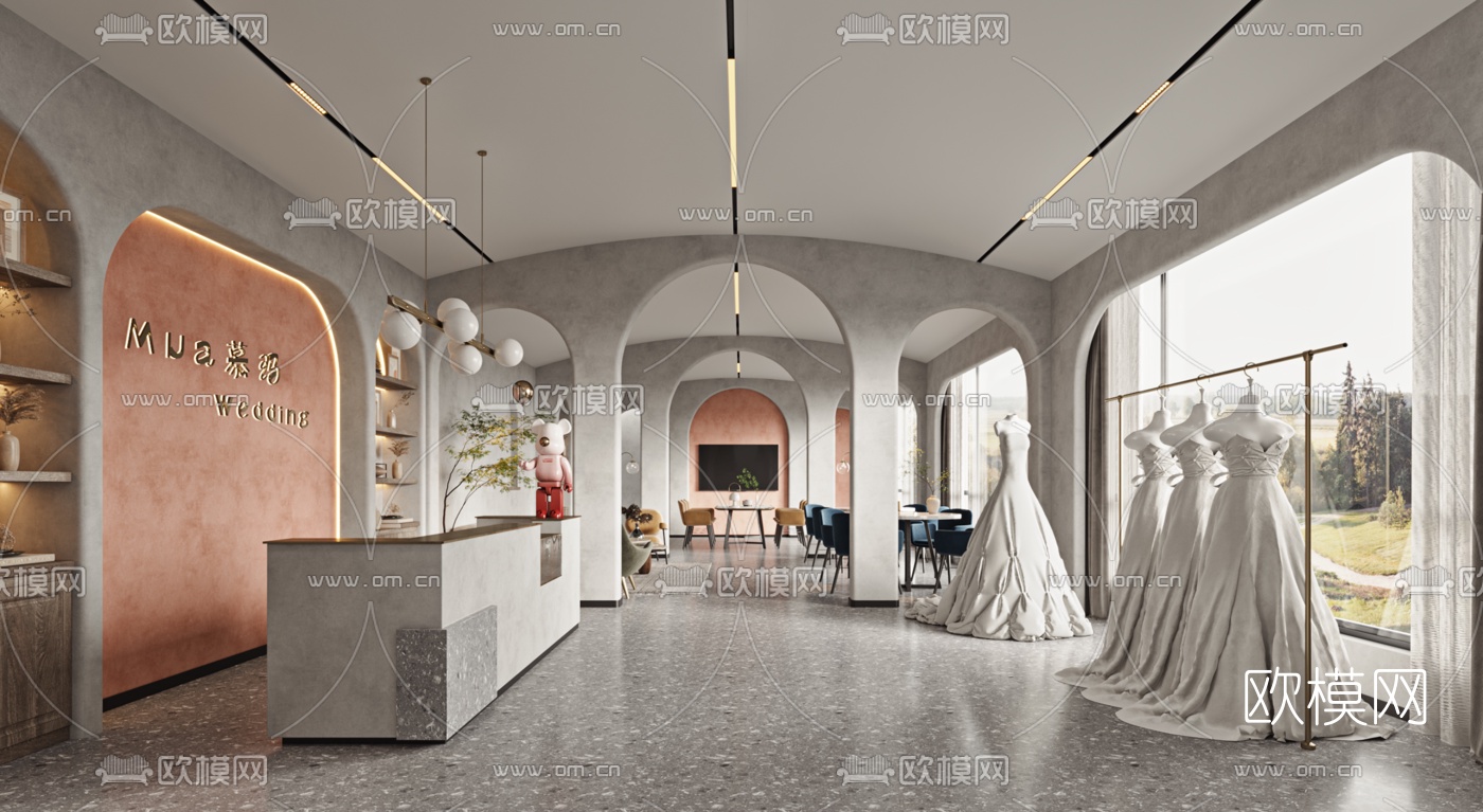 侘寂婚纱店3d模型