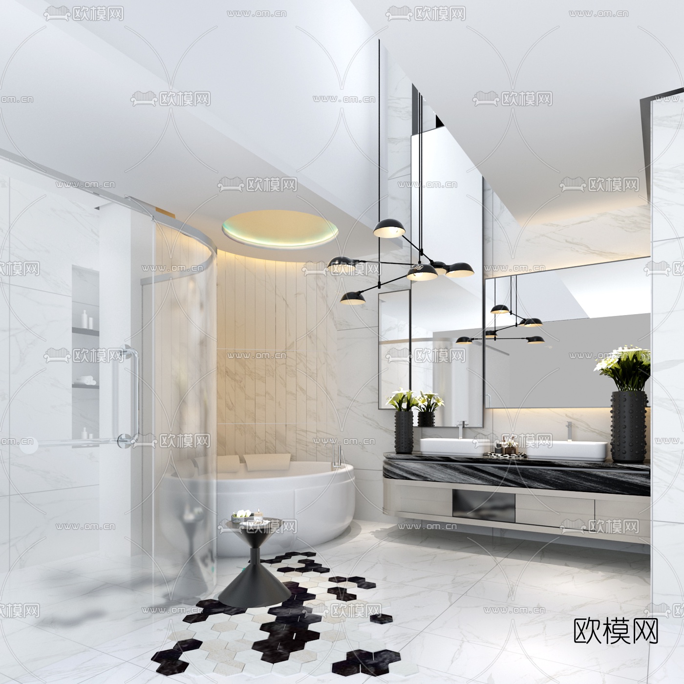 邱德光现代卫生间3D模型